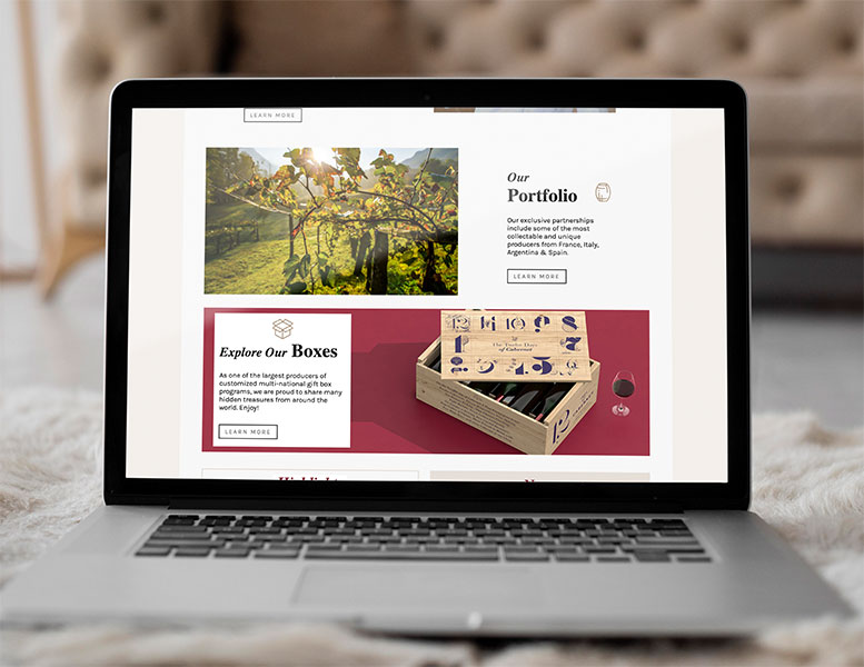 écran macbook web design site internet responsive vin