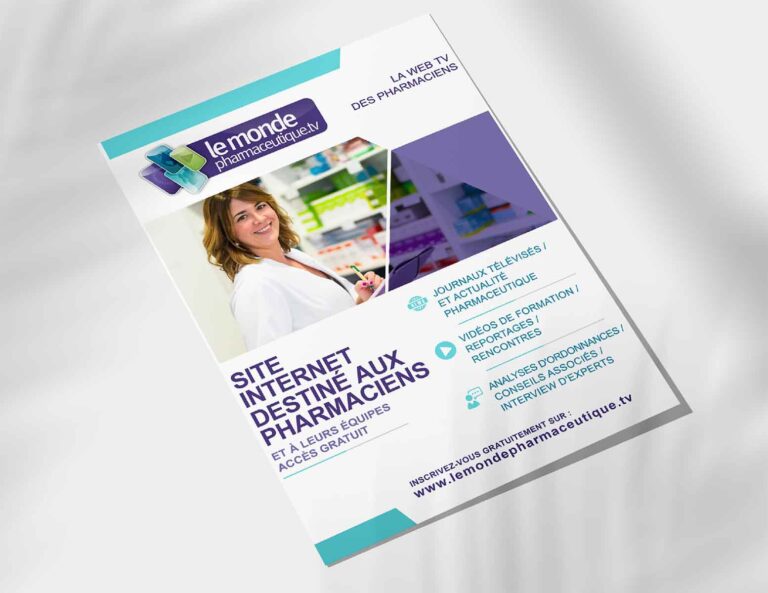 layout flyer pharmaceutique santé