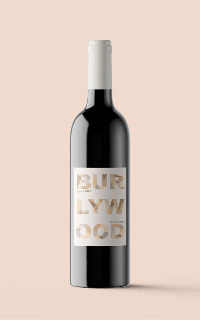 packaging design étiquette bouteille vin rouge