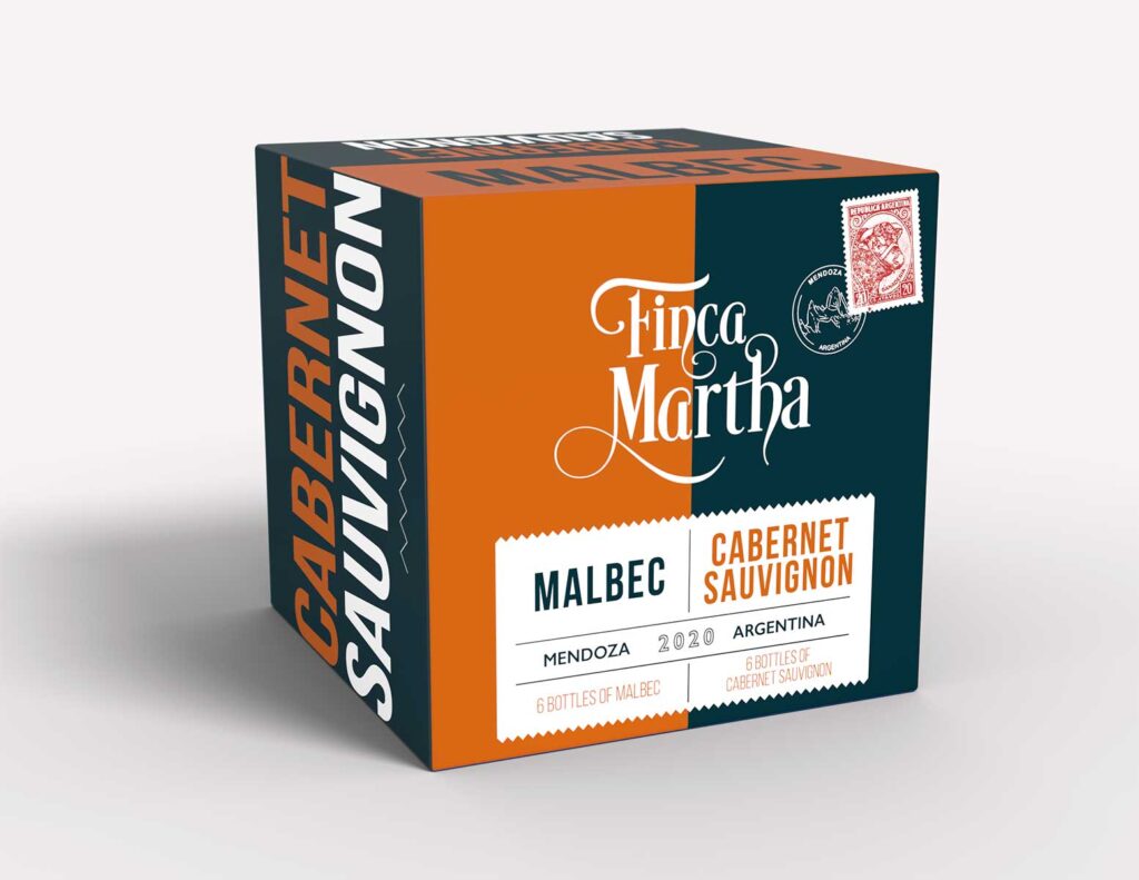 création packaging carton vin argentin