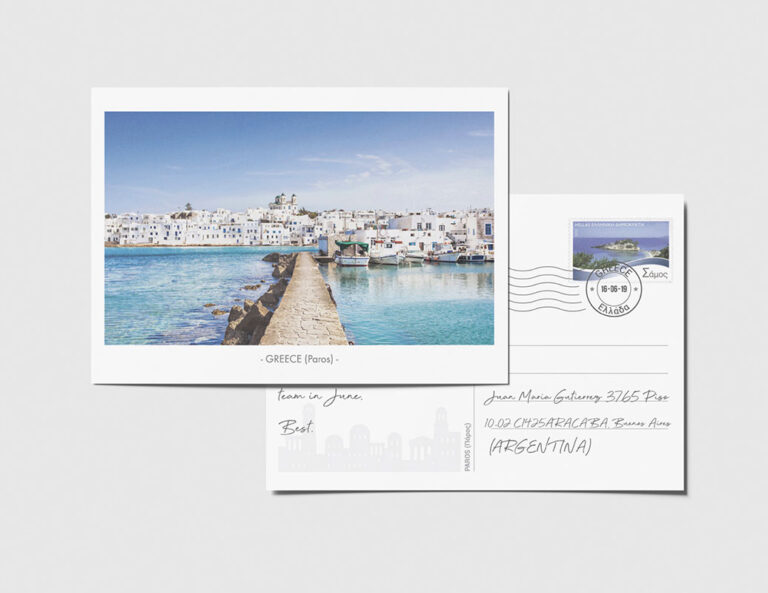greece postcards